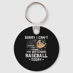 Lustigt Baseball Boys Förlåt att jag inte kan titt Nyckelring