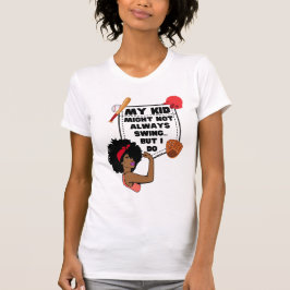 Lustigt Baseball Mamma MY KID KANSKE INTE ALLTID S T Shirt