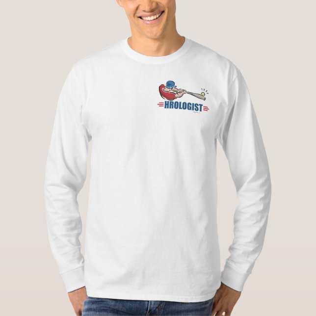 Lustigt Baseball T Shirt (Framsida)