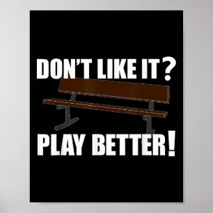Lustigt Basketball Coach ger Ord hård motivation Poster