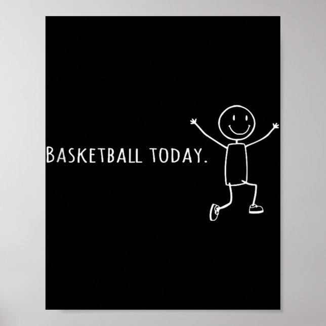 Lustigt Basketboll i dag sätter människans ledband Poster (Framsidan)
