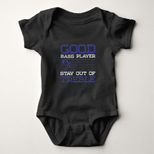Lustigt Bass Clef Pun Treble Musician Baid T Shirt