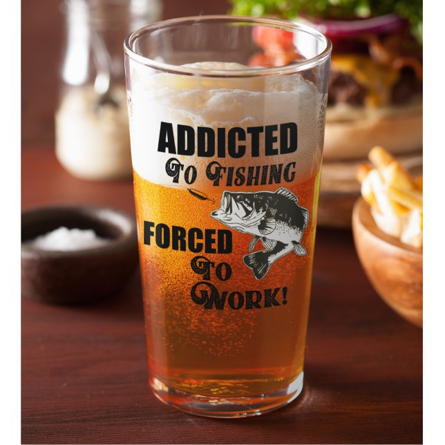 Lustigt Bass Fishwork Quote Sports Hobby Glaskopp (Skapare uppladdad)