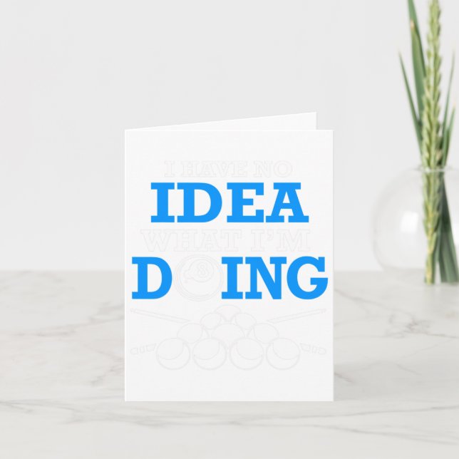 Lustigt Bassäng Billiards har jag ingen aning om v Kort (Framsida)