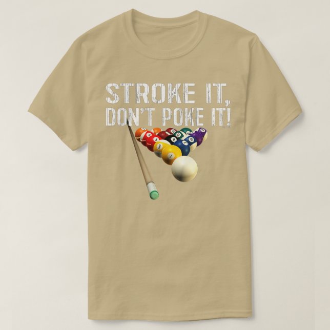 Lustigt Bassäng miljarder _ Stroke, det gör det in T Shirt (Design framsida)