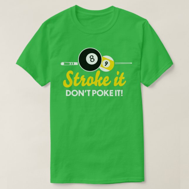 Lustigt bassäng-miljardslagg för att inte slå den  t shirt (Design framsida)
