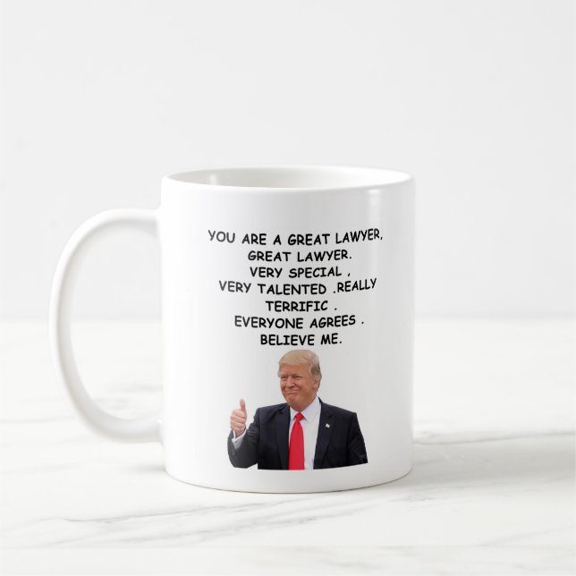 Lustigt bästa advokat kaffe Mugg 11 oz (Vänster)