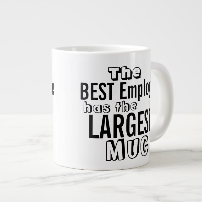 Lustigt bästa anställningsoffert Big Mugg - Kontor Jumbo Mugg (Framsida höger)