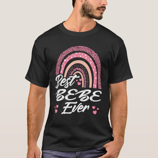 Lustigt bästa Bebe nånsin Rainbow Cute Mors dag fö T Shirt (Framsida)