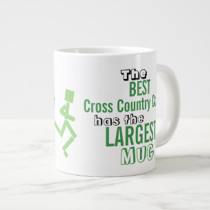 Lustigt bästa Crossare country COACH Quote Big Mu Jumbo Mugg