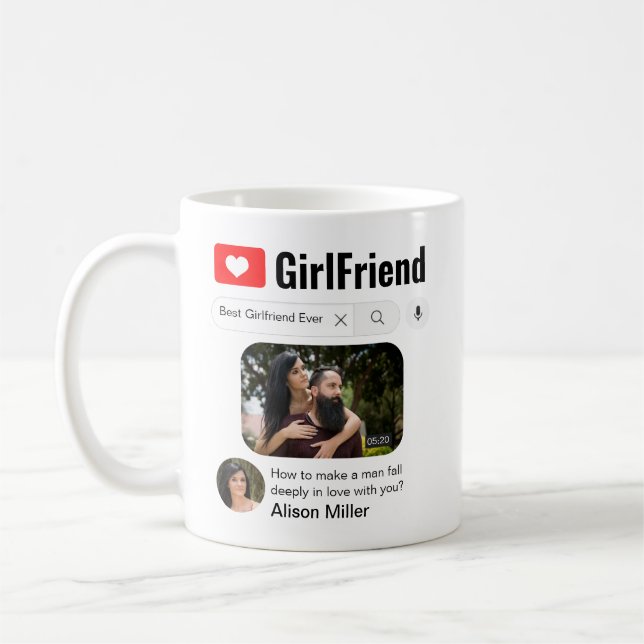 Lustigt bästa flickvän någonsin Videosökresultat Kaffemugg (Vänster)