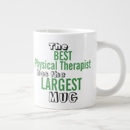 Lustigt bästa FYSIKALISKA TERAPIST Big Mugg-offert Jumbo Mugg
