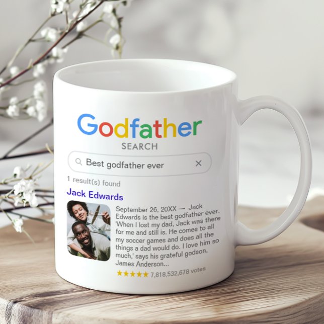 Lustigt, bästa gudfader någonsin sökresultat med f kaffemugg (Add your own search term, your godfather's name, a photo and your personal message)