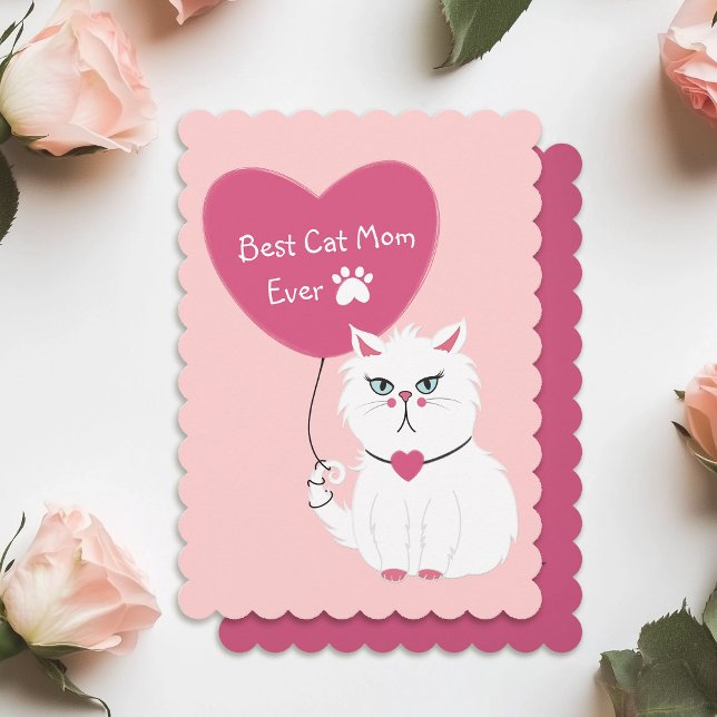 Lustigt bästa Kat Mamma någonsin Mors dag Julkort (Skapare uppladdad)