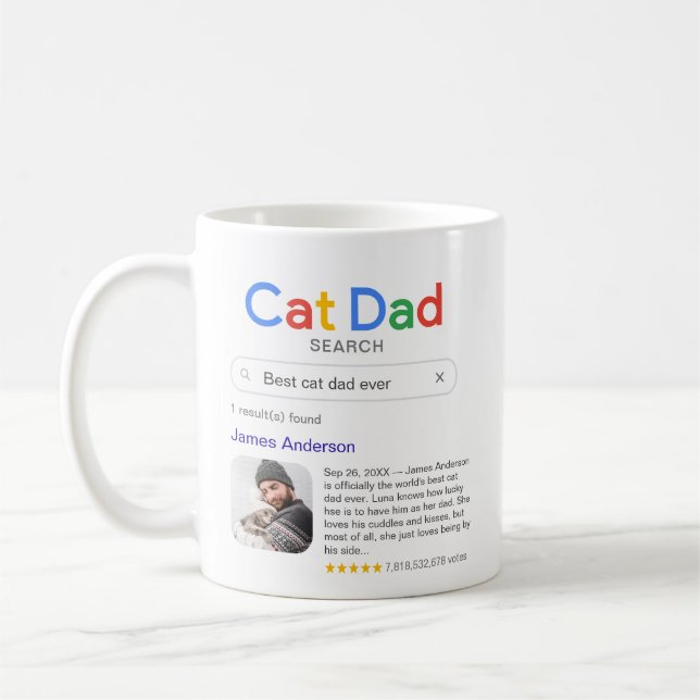 Lustigt bästa Kat Pappa någonsin sökresultat med f Kaffemugg (Vänster)