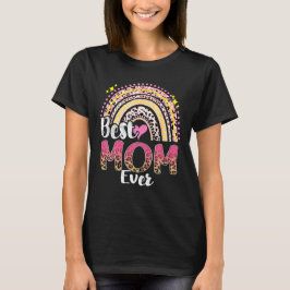 Lustigt bästa Mamma någonsin Regnbåge Cute Mors da T Shirt