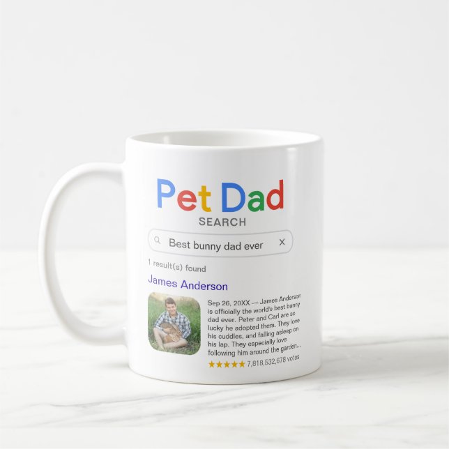 Lustigt bästa Pet Pappa någonsin sökresultat med f Kaffemugg (Vänster)
