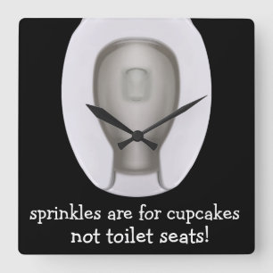 Lustigt Bathroom Novelty-väggskåp Fyrkantig Klocka