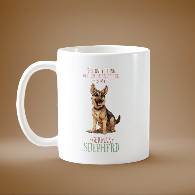 Lustigt bättre än den tyska schepherd kaffemugg (Skapare uppladdad)