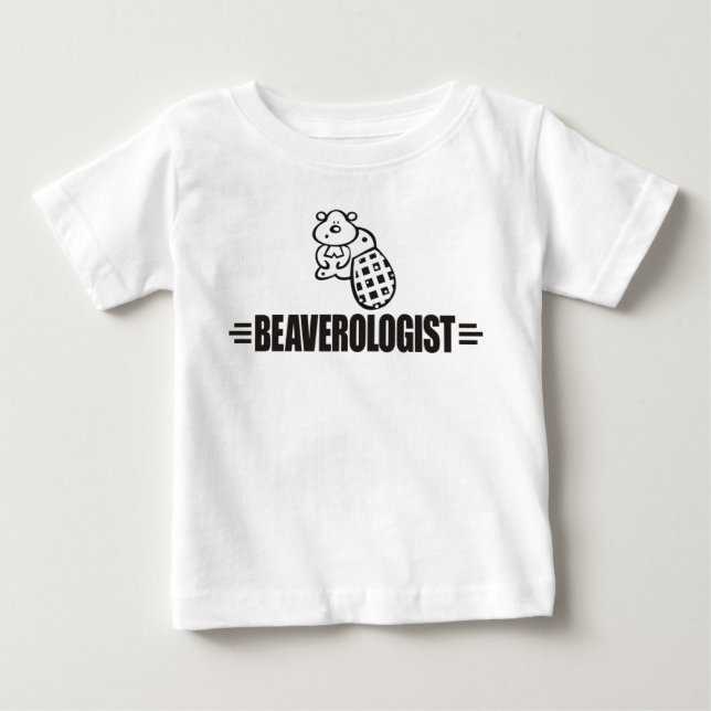 Lustigt bäver tee shirt (Framsida)