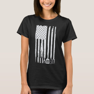 Lustigt BBQ-design! För Fläkt av rökning, grillnin T Shirt