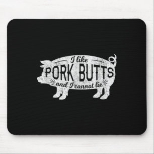 Lustigt Bbq Gift jag gillar Gris Gris-knölar och j Musmatta