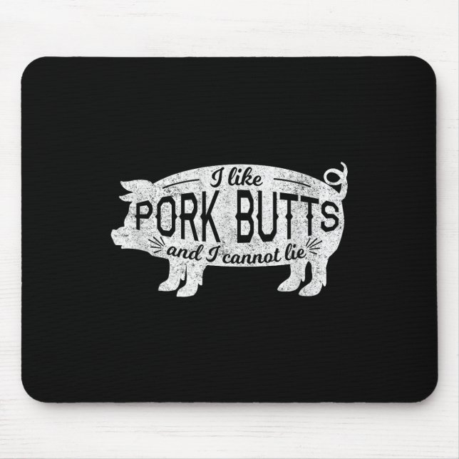 Lustigt Bbq Gift jag gillar Gris Gris-knölar och j Musmatta (Framsidan)