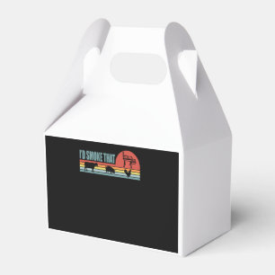 Lustigt BBQ-ID röker den där Barbeque Retro Presentaskar