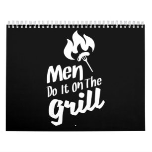 Lustigt BBQ Manar gör det på galler och rök Kalender