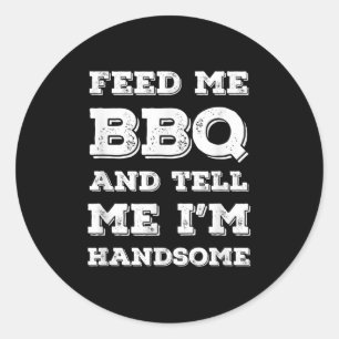 Lustigt Bbq, Mata mig Bbq och berätta för mig om I Runt Klistermärke