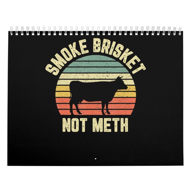 Lustigt Bbq Smoke Brisket Not Novelty Grilling Kalender (Omslag)