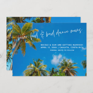 Lustigt Beach-fotot Spara datum Spara Datumet