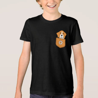 Lustigt Beagle-Hund i Pocket T Shirt