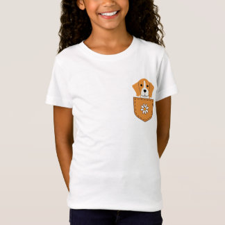 Lustigt Beagle-Hund i Pocket T Shirt
