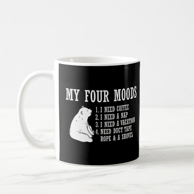 Lustigt Bear Brown mina fyra modeller jag behöver  Kaffemugg (Vänster)
