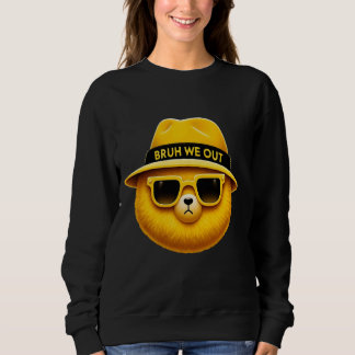 Lustigt Bear med Hat och Sunglasses Bruh Vi har ut T Shirt