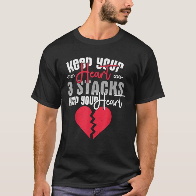 Lustigt Behålla Ditt hjärta 3 slår Behålla din bru T Shirt (Framsida)