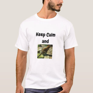 Lustigt Behålla Lugn och T-shirt