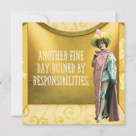 Lustigt belastat av ansvar