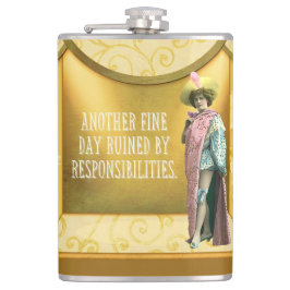 Lustigt belastat av ansvar fickplunta