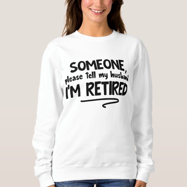 Lustigt berätta för Make Retrött ord art T Shirt (Framsida)
