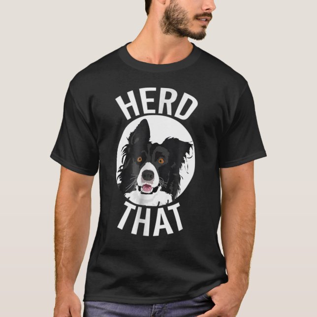 Lustigt besättning som kollie Gräns T Shirt (Framsida)