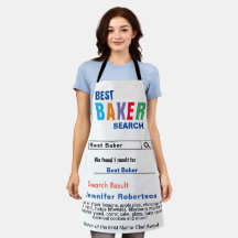 Lustigt Best Baker Chef All-over Print Apron