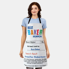 Lustigt Best Baker Chef All-over Print Apron