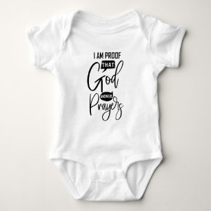 Lustigt bevis Gud svarar böner unisex T Shirt