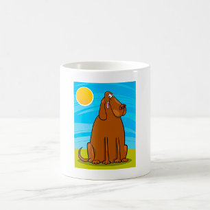 Lustigt Big Brown Sitta i Sol Kaffemugg