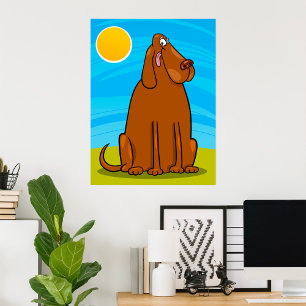 Lustigt Big Brown Sitta i Sol Poster