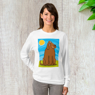 Lustigt Big Brown Sitta i Sol T Shirt