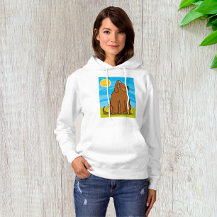Lustigt Big Brown Sitta i Sol T Shirt