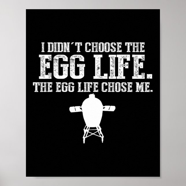 Lustigt Big Grönt Bbq Pit Egg Smoker Pitmaster Gif Poster (Framsidan)